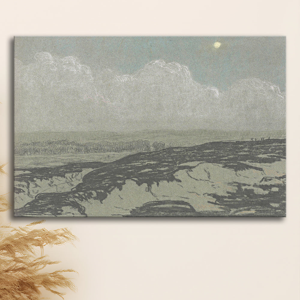 Vintage Landscape Art Canvas Print Wall Art,Oil Painting Vintage Prints, Ready to hang