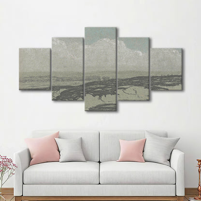 Vintage Landscape Art Mixed Canvas Print Wall Art,Oil Painting Vintage Prints, Ready to hang