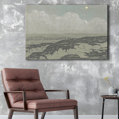 Vintage Landscape Art Canvas Print Wall Art,Oil Painting Vintage Prints, Ready to hang