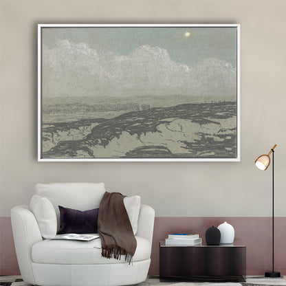 Vintage Landscape Art Framed Canvas Print Wall Art,Oil Painting Vintage Prints, Ready to hang