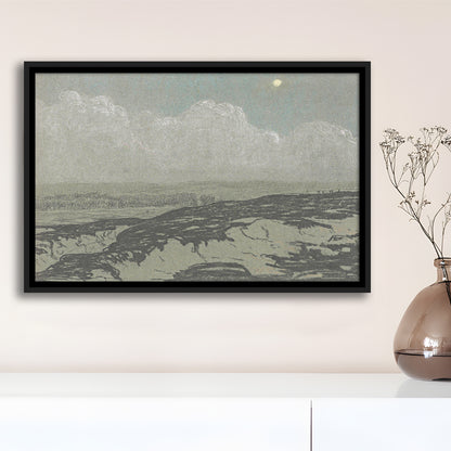 Vintage Landscape Art Framed Canvas Print Wall Art,Oil Painting Vintage Prints, Ready to hang