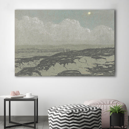 Vintage Landscape Art Canvas Print Wall Art,Oil Painting Vintage Prints, Ready to hang