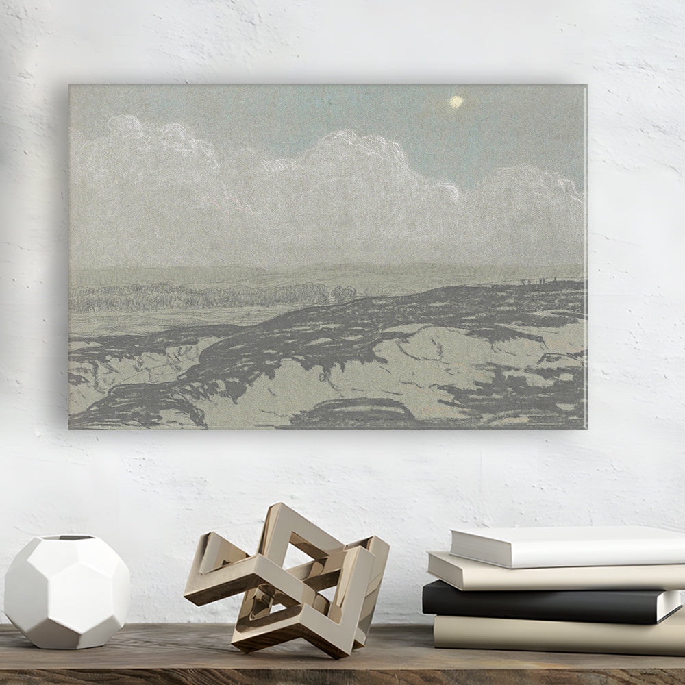 Vintage Landscape Art Canvas Print Wall Art,Oil Painting Vintage Prints, Ready to hang