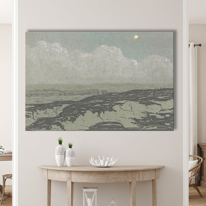 Vintage Landscape Art Canvas Print Wall Art,Oil Painting Vintage Prints, Ready to hang