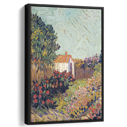 Vintage Landscape Print Art Wall Decor Antique Painting Framed Canvas Print Wall Art
