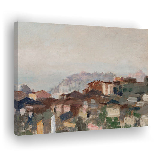 Vintage Landscape Prints Canvas Print Wall Art, Abstract Oil Painting, Ready to hang