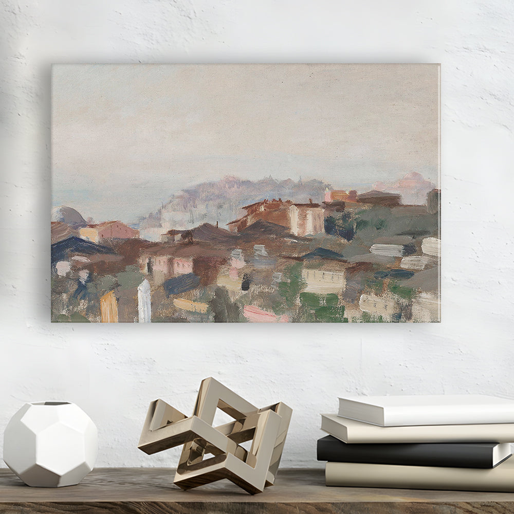 Vintage Landscape Prints Canvas Print Wall Art, Abstract Oil Painting, Ready to hang