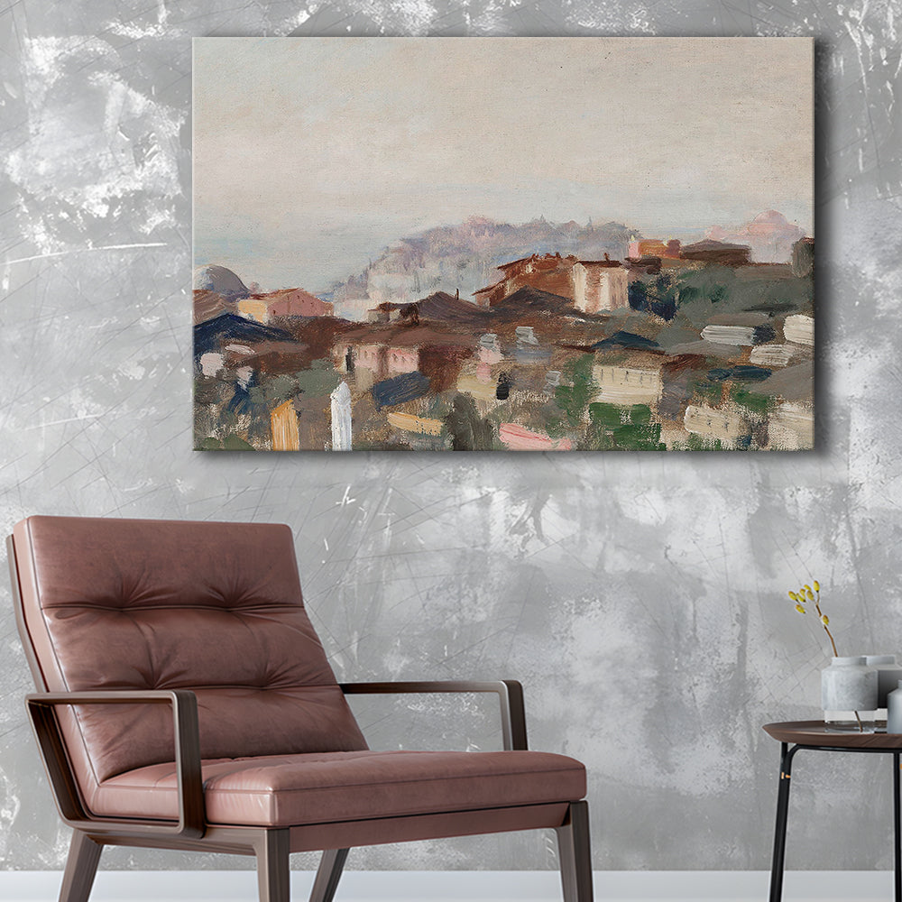 Vintage Landscape Prints Canvas Print Wall Art, Abstract Oil Painting, Ready to hang
