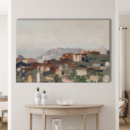 Vintage Landscape Prints Canvas Print Wall Art, Abstract Oil Painting, Ready to hang