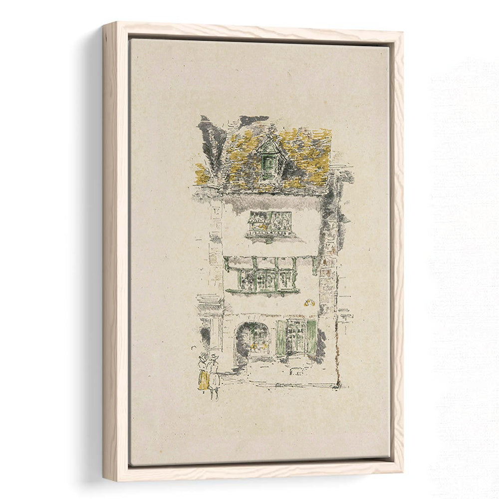 Vintage Minimalist Architecture Sketch Art Neutral Tones Cityscape Sketch Download