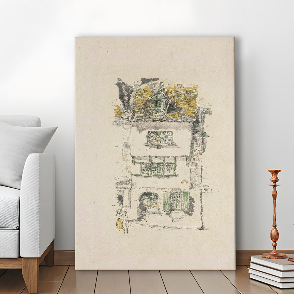 Vintage Minimalist Architecture Sketch Art Neutral Tones Cityscape Sketch Download