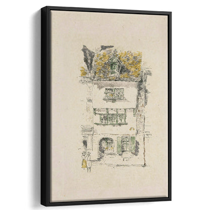 Vintage Minimalist Architecture Sketch Art Neutral Tones Cityscape Sketch Download