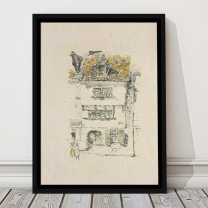 Vintage Minimalist Architecture Sketch Art Neutral Tones Cityscape Sketch Download