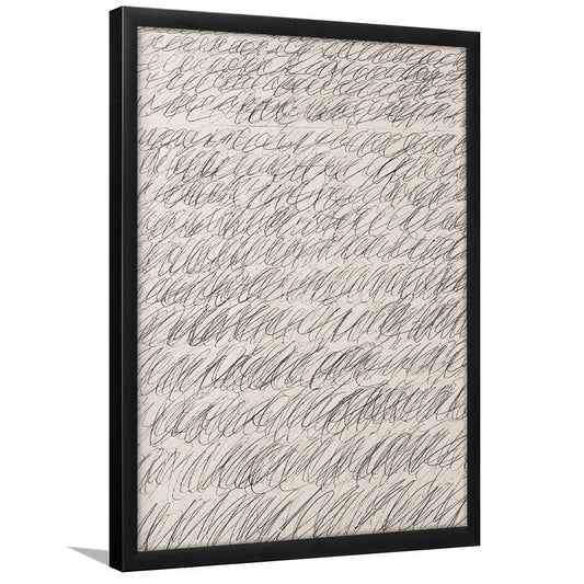 Vintage Modern Sketch Abstract Print Yourself 20th Century Art Minimalist Wall Decor