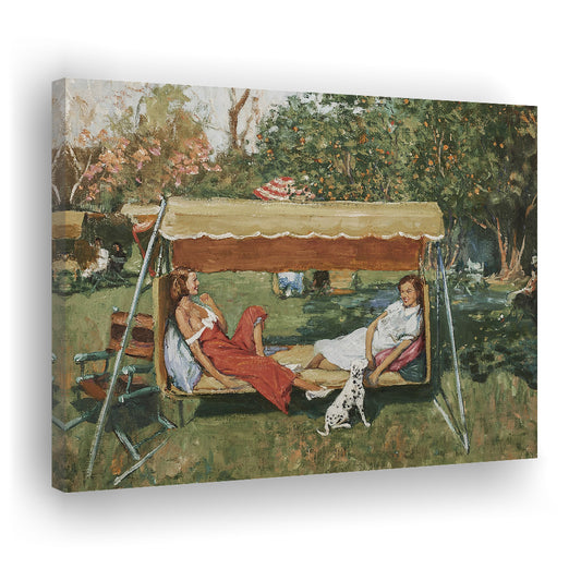 Vintage Spring Landscape Oil Painting Neutral Portrait Art Gallery Wall Fine Art Print