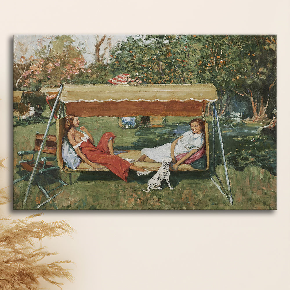 Vintage Spring Landscape Oil Painting Neutral Portrait Art Gallery Wall Fine Art Print