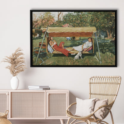 Vintage Spring Landscape Oil Painting Neutral Portrait Art Gallery Wall Fine Art Print