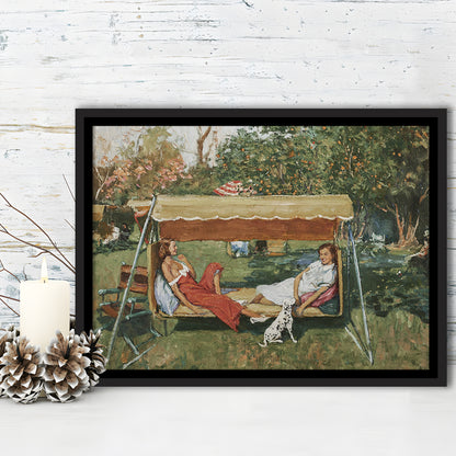 Vintage Spring Landscape Oil Painting Neutral Portrait Art Gallery Wall Fine Art Print