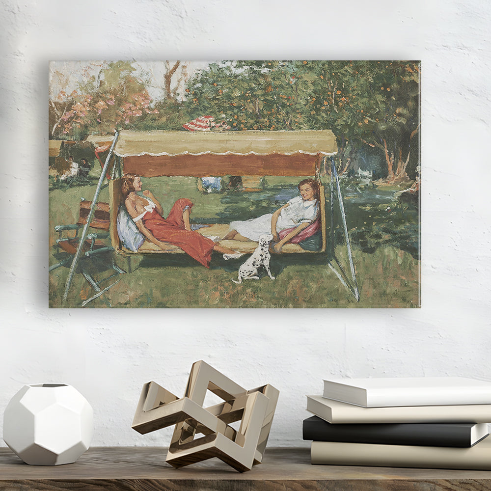 Vintage Spring Landscape Oil Painting Neutral Portrait Art Gallery Wall Fine Art Print