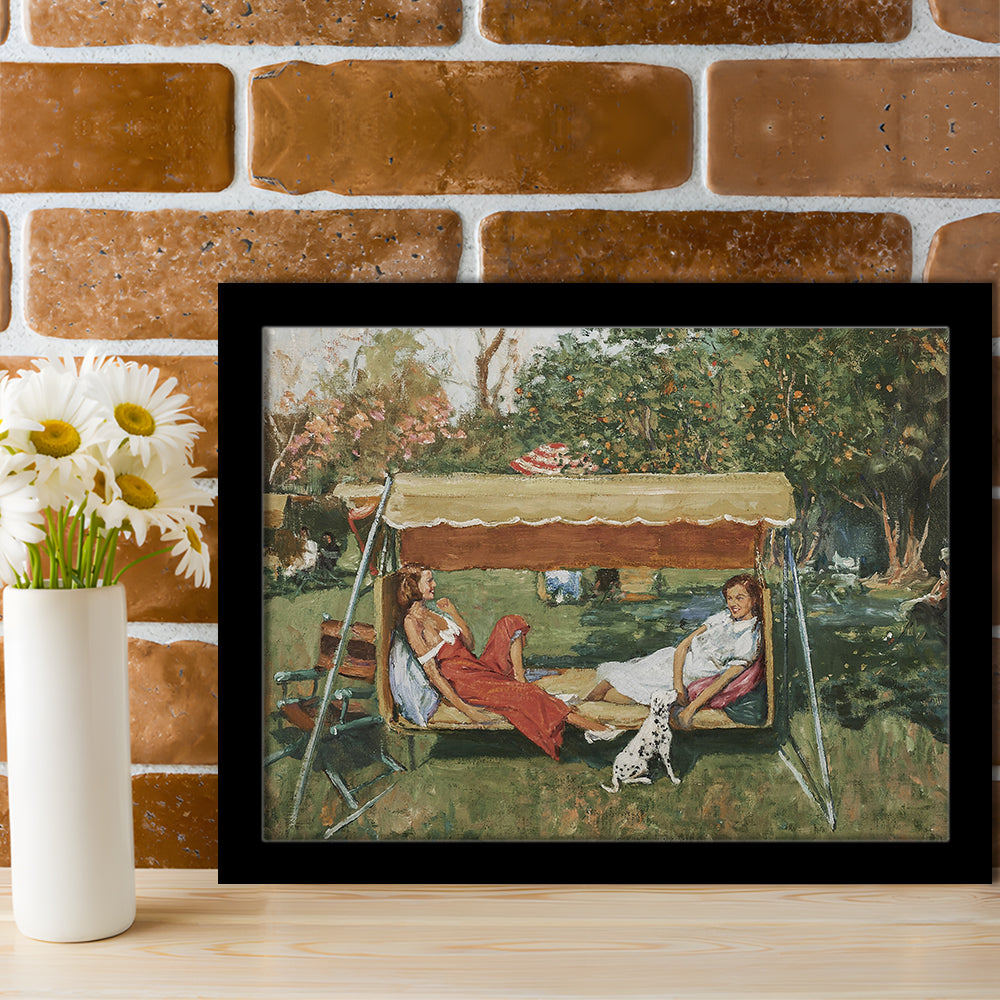 Vintage Spring Landscape Oil Painting Neutral Portrait Art Gallery Wall Fine Art Print