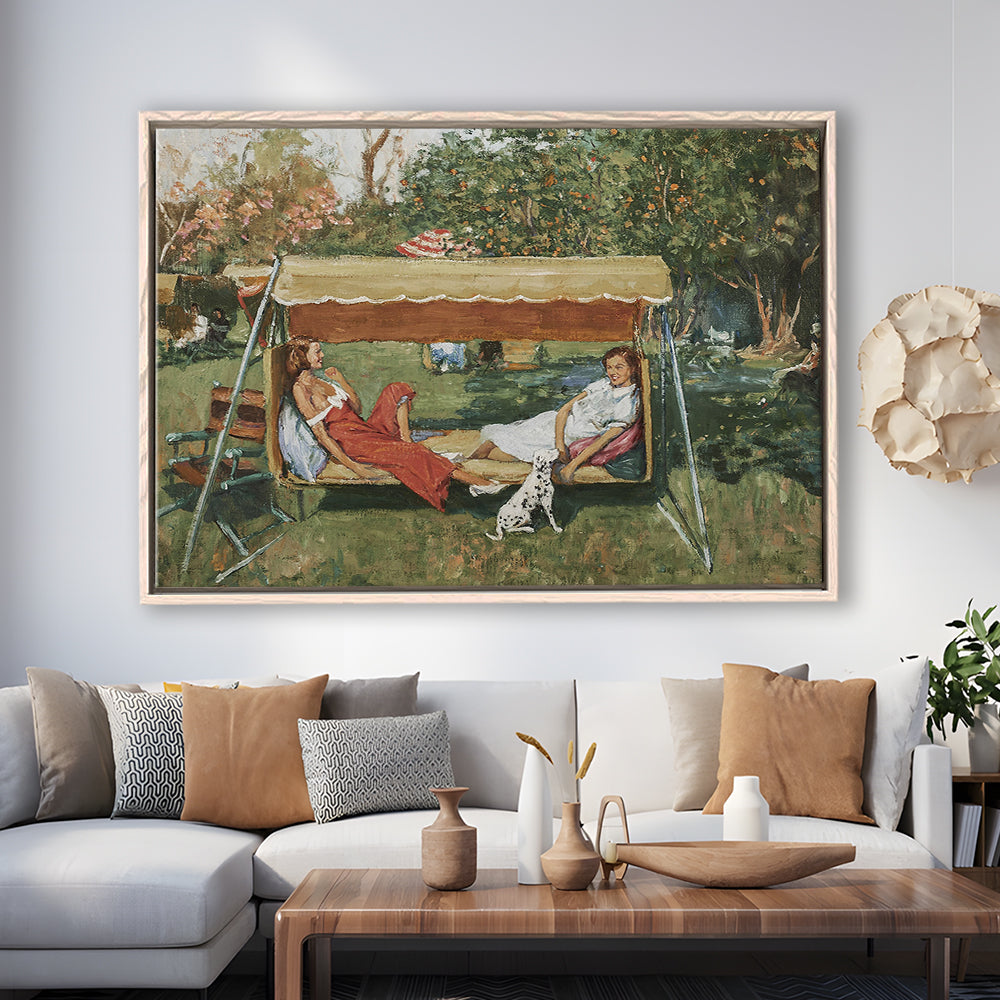 Vintage Spring Landscape Oil Painting Neutral Portrait Art Gallery Wall Fine Art Print