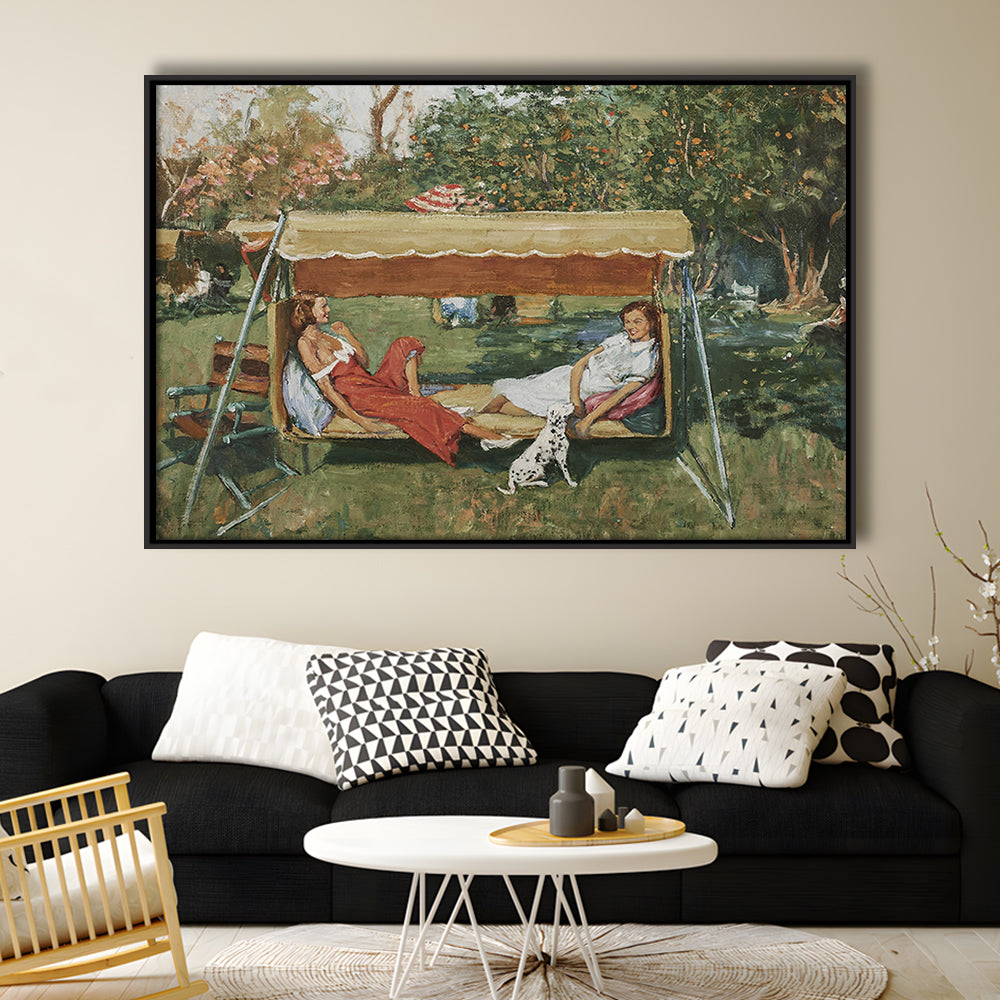 Vintage Spring Landscape Oil Painting Neutral Portrait Art Gallery Wall Fine Art Print