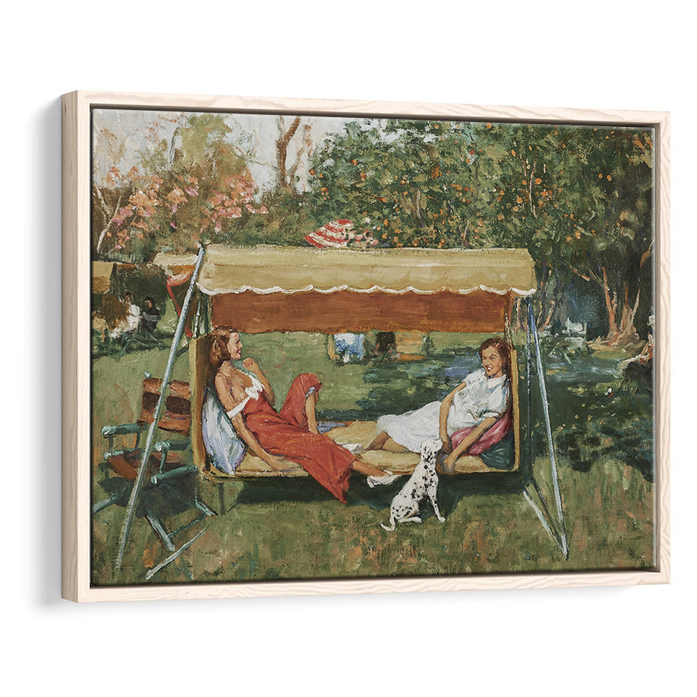 Vintage Spring Landscape Oil Painting Neutral Portrait Art Gallery Wall Fine Art Print