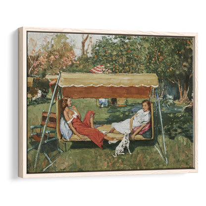 Vintage Spring Landscape Oil Painting Neutral Portrait Art Gallery Wall Fine Art Print