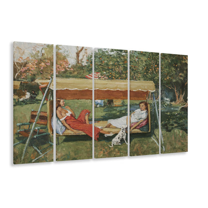 Vintage Spring Landscape Oil Painting Neutral Portrait Art Gallery Wall Fine Art Print, Extra Large Canvas Print