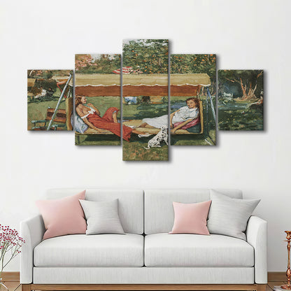Vintage Spring Landscape Oil Painting Neutral Portrait Art Gallery Wall Fine Art Print