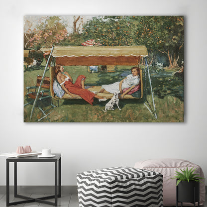 Vintage Spring Landscape Oil Painting Neutral Portrait Art Gallery Wall Fine Art Print