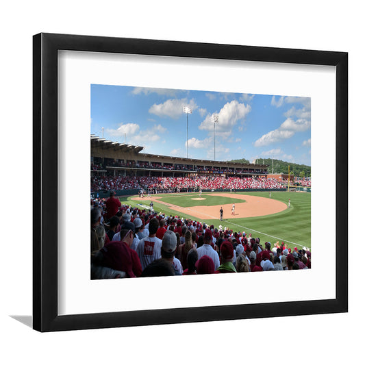 Walker Stadium, Stadium Canvas, Sport Art, Gift for him, White Border Framed Art Print Wall Decor