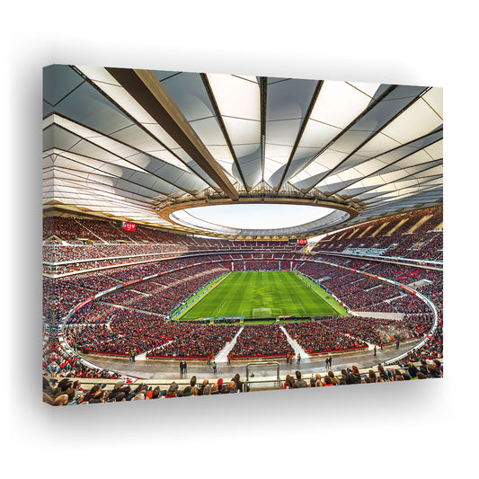 Wanda Metropolitano Stadium, Stadium Canvas, Sport Art, Gift for him, Man Cave Decor, Art Print, Canvas Print Wall Art