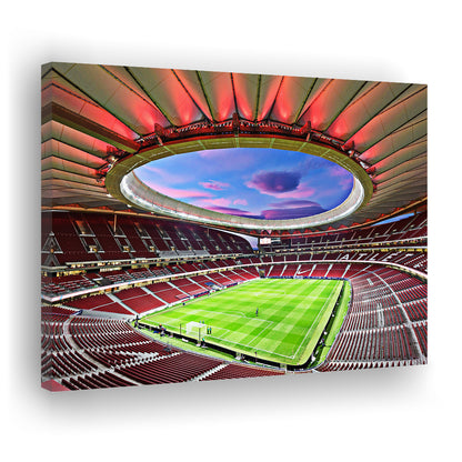 Wanda Metropolitano Stadium, Stadium Canvas, Sport Art, Fan Gifts, Man Cave Decor, Art Print, Canvas Print Wall Art