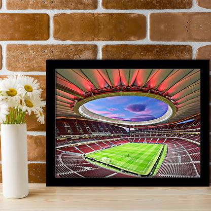 Wanda Metropolitano Stadium, Stadium Canvas, Sport Art, Fan Gifts, Framed Art Print Wall Decor, Picture Framed