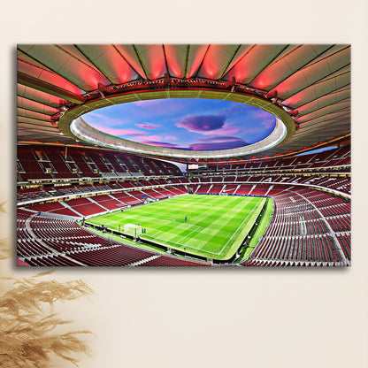 Wanda Metropolitano Stadium, Stadium Canvas, Sport Art, Fan Gifts, Man Cave Decor, Art Print, Canvas Print Wall Art