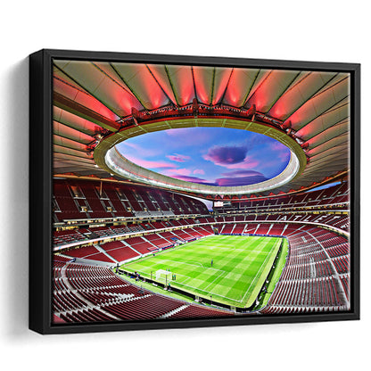 Wanda Metropolitano Stadium, Stadium Canvas, Sport Art, Fan Gifts, Framed Canvas Print Wall Art, Floating Frame