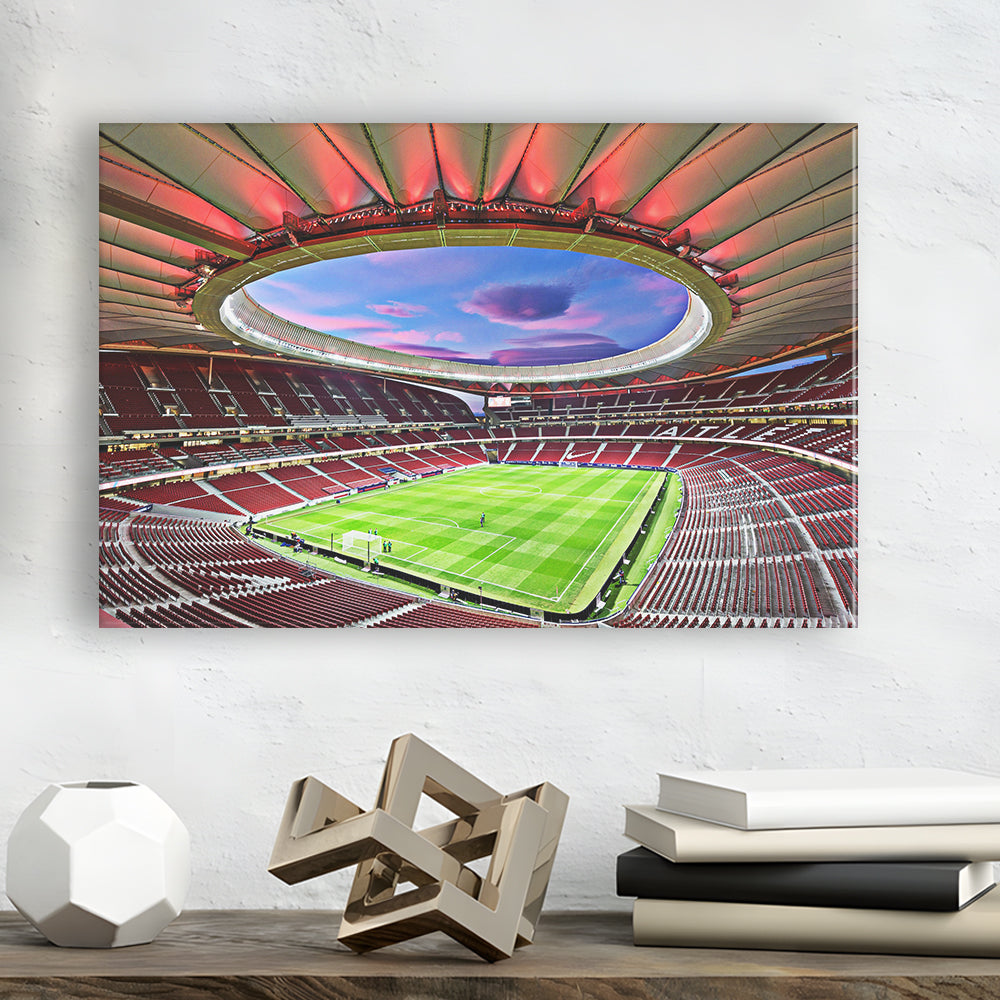 Wanda Metropolitano Stadium, Stadium Canvas, Sport Art, Fan Gifts, Man Cave Decor, Art Print, Canvas Print Wall Art