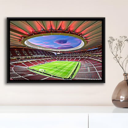 Wanda Metropolitano Stadium, Stadium Canvas, Sport Art, Fan Gifts, Framed Canvas Print Wall Art, Floating Frame