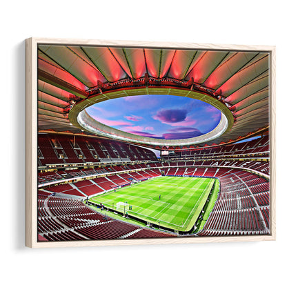 Wanda Metropolitano Stadium, Stadium Canvas, Sport Art, Fan Gifts, Framed Canvas Print Wall Art, Floating Frame