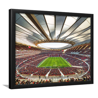Wanda Metropolitano Stadium, Stadium Canvas, Sport Art, Gift for him, Framed Art Print Wall Decor, Picture Framed