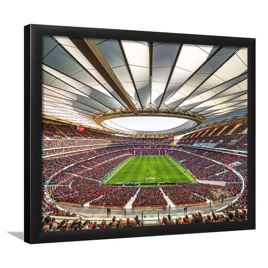 Wanda Metropolitano Stadium, Stadium Canvas, Sport Art, Gift for him, Framed Art Print Wall Decor, Picture Framed