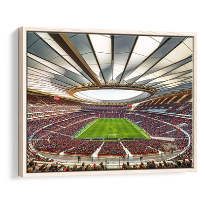 Wanda Metropolitano Stadium, Stadium Canvas, Sport Art, Framed Canvas Print Wall Art, Floating Frame