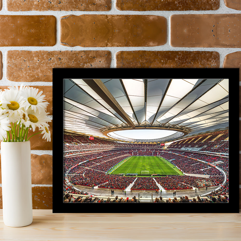 Wanda Metropolitano Stadium, Stadium Canvas, Sport Art, Gift for him, Framed Art Print Wall Decor, Picture Framed