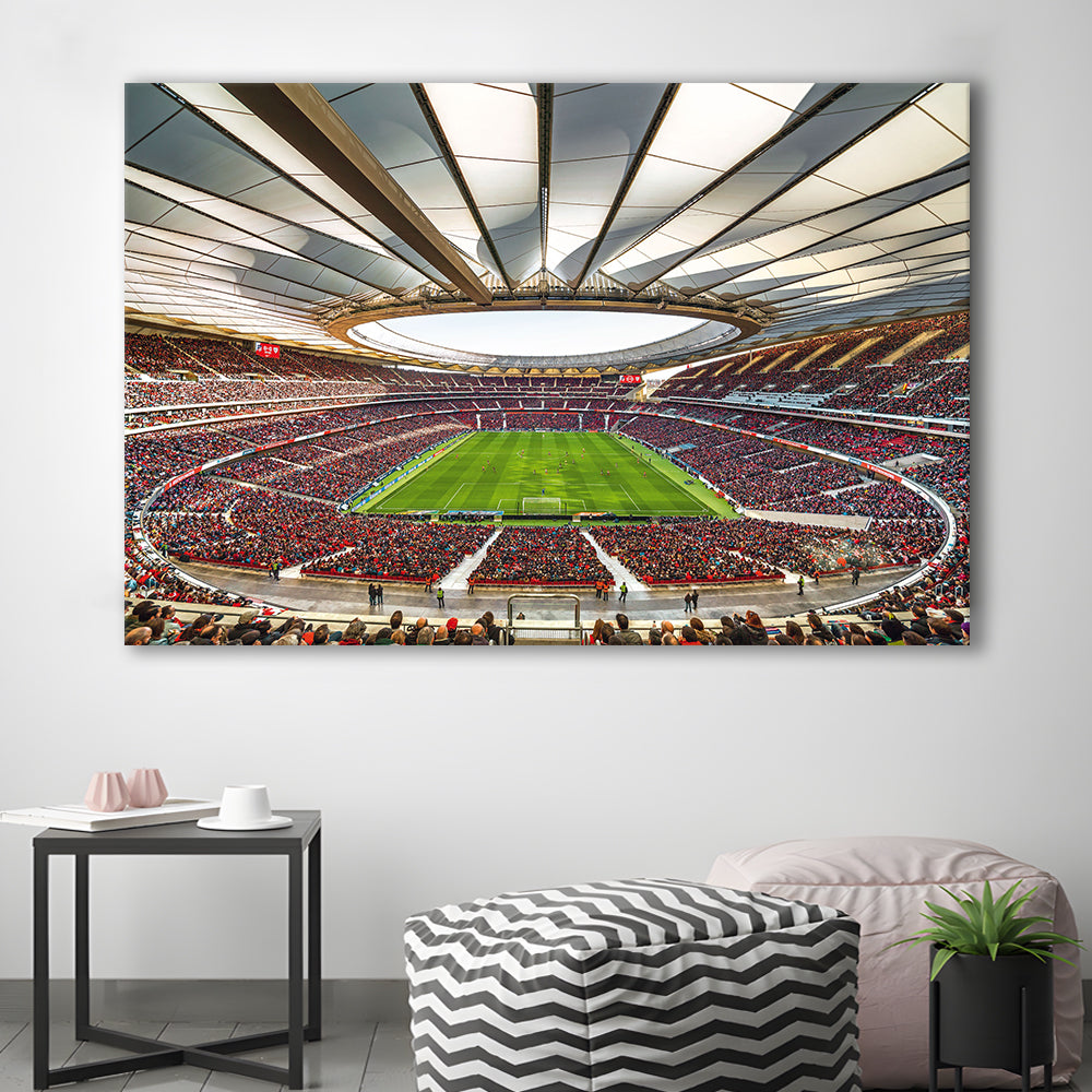 Wanda Metropolitano Stadium, Stadium Canvas, Sport Art, Gift for him, Man Cave Decor, Art Print, Canvas Print Wall Art