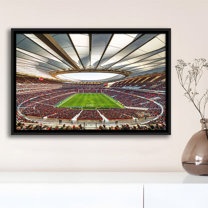 Wanda Metropolitano Stadium, Stadium Canvas, Sport Art, Framed Canvas Print Wall Art, Floating Frame