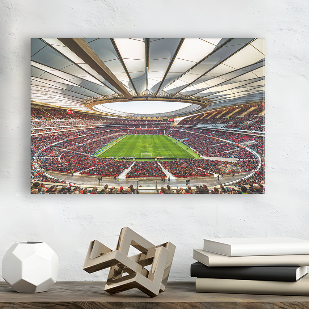 Wanda Metropolitano Stadium, Stadium Canvas, Sport Art, Gift for him, Man Cave Decor, Art Print, Canvas Print Wall Art