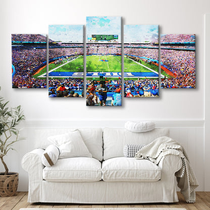 Watercolor Bills Stadium in New York, Stadium Canvas, Sport Art, Gift for him, Mixed Panels Canvas Print Wall Art