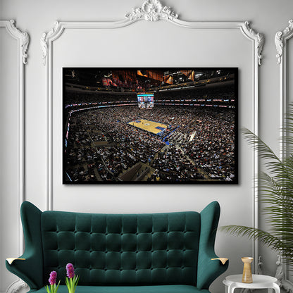 Wells Fargo Center, Stadium Canvas, Sport Art, Fan Gifts, Framed Art Print Wall Decor, Picture Framed