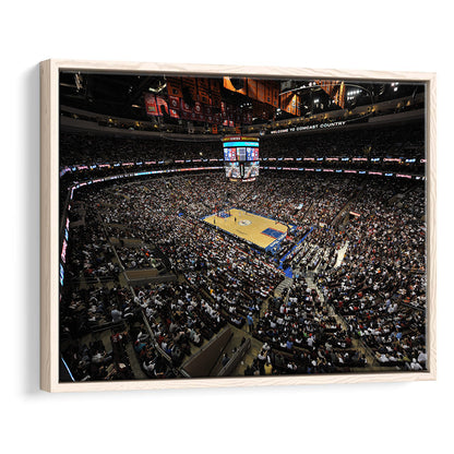 Wells Fargo Center, Stadium Canvas, Sport Art, Fan Gifts, Framed Canvas Print Wall Art, Floating Frame